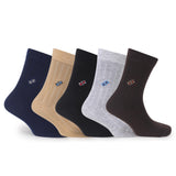 Vdangi MenS Dress Socks 5 Pairs Pairs Mens Cotton Calf Length Business Formal Socks Soft Breathable Athletic Long Crew Length C