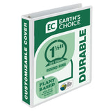 Samsill Earths Choice Biobased Durable 3 Ring View Binder, 1.5 Inch Round Ring, Up to 25% Plant Based Plastic, USDA Certified Bi