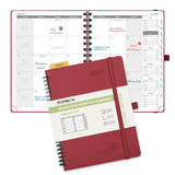 POPRUN Monthly Planner 2025-2026 Spiral Bound (6.5 x 8.5) 18 Months Calendar (Jul 2025 - Dec 2026) - 4 Pages per Month with Mont
