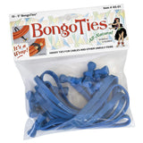 BongoTies ALL BLUE Bongo Ties A5-01-B - 10 Pack ~ Professional cable ties made of natural rubber and bamboo ~ HANDY TIES FOR CAB