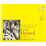 Strathmore 300 Series Bristol Vellum Pad, 14''X17'', Tape Bound, 20 Sheets