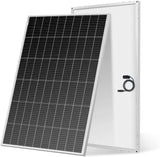 DOKIO 200W 18V Monocrystalline Solar Panel for 12V Battery Charging, Aluminum Frame, MC4 Connector, Pre-Drilled Holes, for Rooft