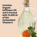 De La Cruz Vitamin E Oil for Skin, Face and Body 15,000 IU - No Preservatives, Artificial Colors or Fragrances, Made in USA 2.2