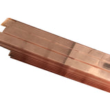 2pcs 99% Copper T2 Cu Metal Flat Bar Plate 1.5mm x 15mm x 250mm