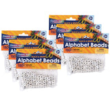 DIXON TICONDEROGA CO - PACON Creativity Street Alphabet Beads, Black & White, 6 mm, 150 Per Pack, 6 Packs