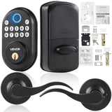 VEVOR Fingerprint Door Lock with Level Handles, Fingerprint/Keypad Code/Key, One-Time and Anti-Peeking Password, Constant Unlock