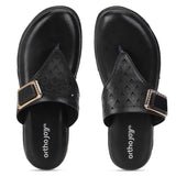 Ortho Joy Doctor Fancy Slipper For Women || Orthopedic Women'S Fancy Slipper/Sandal For Women,Black,3,B0CQJNGHMF
