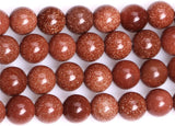 8mm Natural Gold Sandstone Beads Round Gemstone Loose Beads for Jewelry Making (47-50pcs/strand)