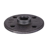 SUPPLY GIANT CNGM0034 Black Malleable Floor Flange with Four Screw Holes, 1/2 in
