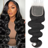 5x5 HD Transparent Closure Body Wave Human Hair Lace Closure Skinlike Brazilian 5x5 Closure 20inch Virgin Body Wave 100% Real Hu