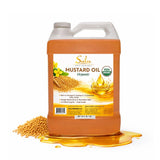 100% Pure Cold Extra Virgin Unrefined Indian Mustard Seed Oil-128 fl.oz