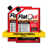 FlatOut Sportsman Formula Tire Sealant - Prevents Flat Tires - Fix a Flat Tire - Seals Leaks - Contains Kevlar - Tubeless Tire S