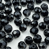 YUEXIGO 400pcs 3mm Round Crystal Glass Beads for Jewelry Making, Faceted Crystal Glass Spacer Beads for Bracelet Earring Necklac