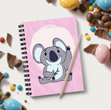 Vprint Koala Spiral Wiro Unruled Reuseable Notebook With Pen Blank Pages Notebook Diary Journal Drawing Book SizeA5(6X8 Inches)