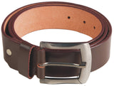 Nukaichau Brown Leather Formal Belt (Belt 10025 Brown)