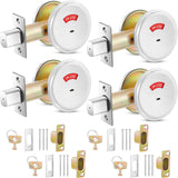 Tandefio Vacant Occupied Bathroom Lock, Deadbolt with Occupancy Indicator, 304 Stainless Steel Lock Indicator for Commercial Res
