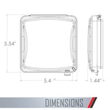 Taymac Mm1410C 55-In-1 Configurations 2-Gang, Vertical Weatherproof Plastic Flat Cover, Clear