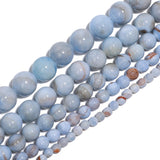 8mm Grayish-Blue Persian Gulf Jade Natural Stone Beads Round Loose Beads for Jewelry Making Yochus DIY Beads Bracelet Necklace
