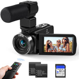 MURAUX 6K Video Camera Camcorder Vloging Camera for YouTube 18X Digital Zoom 3.0 Touch Screen WiFi Camera with Microphone, 2.4G 