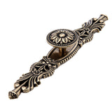 Mgoodoo 6.7 Knobs Handles with Plate, Vintage Antique Bronze Door Handle Furniture Knobs Pull for Kitchen Cabinets Cupboard Clos