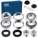 Xike 2 Set Fits 25Mm Axles Trailer Wheel Hub Kit, 30205 Bearings, Tc30X52X10Mm Seal, Od 52Mm Dust Cover And Cotter Pin.