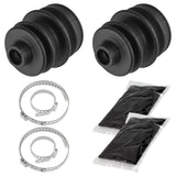 Caltric Front Axle Inner Outer Cv Boot Kit Compatible with Arctic Cat 250 300 400 454 500 4X4 1998-2001 / Qty 2