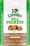 Greenies Pill Pockets Treats for Dogs, 9.6 Ounces, Real Peanut Butter Flavor