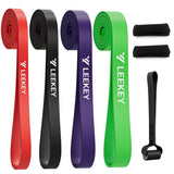 LEEKEY Resistance Bands Set for Pull-Up Assistance & Full-Body Training, Multi-Level Exercise Bands with Bag for Home Workouts, 