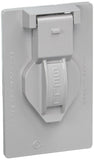 BELL 51550 Weatherproof Device Cover, Gray, Hubbell