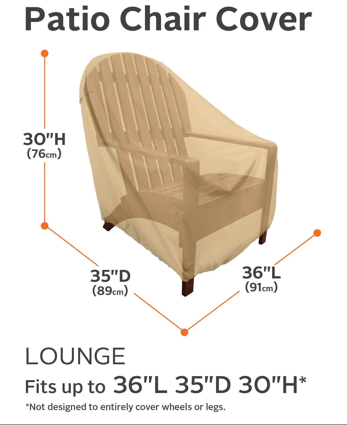 Classic Accessories Terrazzo Patio Lounge Chair Cover, Patio Furniture Covers