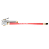 Steelman Straight Air Chuck Tire Inflator with Built-in Gauge and 12-inch Hose, Measures 10-90 PSI, Push-on Chuck, Steel Casing 