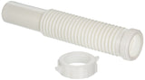 Danco 51070 Flexible SlipJoint Tailpiece Extension, 1/1/4 x 9, White