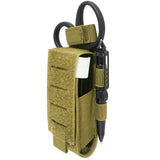 Tourniquet Pouch, Molle Tourniquet Holder for Buty Belt, Tactical Tourniquet & Trauma Medical Shear Pouch for Camping Hiking(TAN