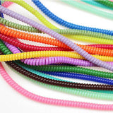VizGiz 7 Pack Spiral Cable Protector Sleeve Saver Universal USB Charging Cable Cover Cord Rope Wrap Strain Relief Anti-Fracture