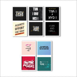 woopme Think Positive Inspirational Quotes Bookmark Magnetic for Students Book Lovers Readers Gift Magnetic Page Clips Folding 5