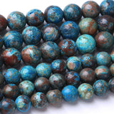 48PCS 8MM Crazy Blue Lace Aagte Stone Beads Energy Healing Beads for DIY Jewelry Bracelet Necklace Making for Jewelry Making 15I