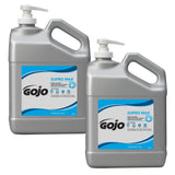 GOJO SUPRO MAX Hand Cleaner, 1 Gallon Heavy-Duty Hand Cleaner with Gentle Scrubbers Pump Bottle (Pack of 2) - 0979-02