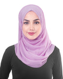 Silk Route Inessence Violet Tulle Poly Chiffon Scarf Women Girls Wrap Large Size Hijab