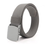 Aadikart Waist Belt Automatic Buckle Nylon Canvas Male Men Survival Strap, Fits On Up To 40 Inches Waist Size Pack Of 1 (Grey)