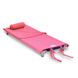 Northwest Rollee Pollee Nap Sac Roll-Up Toddler Blanket with Attached Pillow - Soft Fleece Preschool Nap Mat for Daycare or Trav