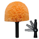 1 Pack Twist-On Cobweb Duster Head Brush - High Efficiency Spider Web Brush with Universal Joint for Outdoor & Indoor Web Cleani