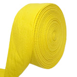 PAMIR TONG Yellow Herringbone Twill Tape Ribbon 1 1/2 Inch-20 Yards- Natural Soft Cotton Binding Trim for Tote Bag & Purse Strap