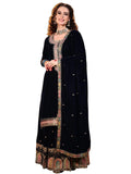 Libas Women'S Velvet Kurta Set (48782O_Blue