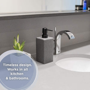 Varato Modern Design Bathroom Accessories Tall Line Soap Dispenser Bathroom and Kitchen (Large, 8 in Height) - Grey Hand Soap