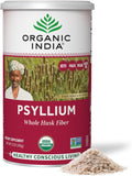 ORGANIC INDIA Psyllium Herbal Powder - Whole Husk Fiber, Vegan, Gluten-Free, USDA Certified Organic, Non-GMO, Soluble & Insolubl
