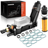 A-Premium Engine Oil Cooler and Oil Filter Housing Compatible with Chrysler Dodge Jeep Model - 200 300 Charger Grand Cherokee Wr