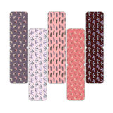 woopme Set of 5 Magnetic Abstract Beautiful Flowers Bookmark for Book Lovers Readers Students Gift Magnetic Page Clips Folding