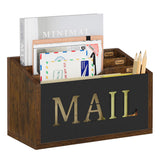 YINMIT Mail Organizer Countertop, Mail Holder with 3 Compartments, Mail Holder Sorter for Desk, Mail Organizer Wall Mounted, Cou