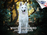 2025 2026 White Shepherd Calendar - Dog Breed Monthly Wall Calendar - 12 x 18 Open - Thick No-Bleed Paper - Giftable - Academic 