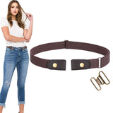 No Buckle Stretch Belt For Women/Men Elastic Waist Belt Up To 48 For Jeans Pants